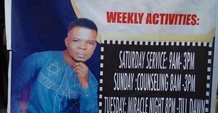 Popular Prophet caught with human parts and calabash carrying out sacrifice