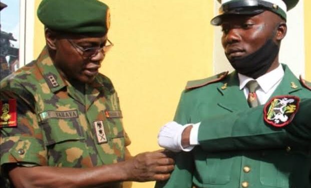 COAS promotes private soldier for accomplishing tasks above his rank