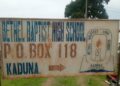 JUST IN: Parents of kidnapped students of Bethel Baptist High School blocking Kaduna-Kachia road