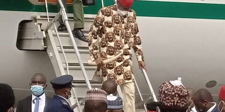 JUST IN: Buhari arrives in Imo