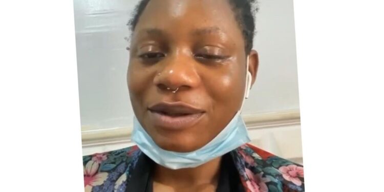 Nigeria Lady Cries Out After Loosing Right Eye To Contact Lens