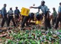 Drama As Truck Conveying Alcohol Falls Near Hisbah Office