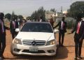 See Trending Pictures Of Alleged Student Union President Stepping Out With Benz, Security details