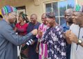 Benue Governor celebrates Christmas with former motor park colleagues [PHOTOS]
