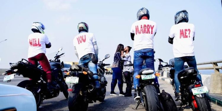 LOVELY: See How Drone Pilot Proposed On Third Mainland Bridge [PHOTOS]
