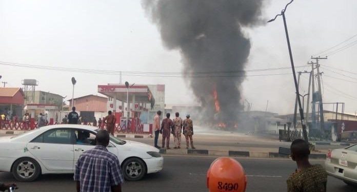 Fire Incident At Ibadan Fuel Station [PHOTOS]