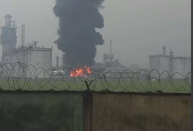 NNPC Reacts To Fire Incident At Port Harcourt Refinery