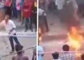 Magic Goes Wrong As Man Using Fire Magic Tricks To Entertain Crowd Got Burnt [VIDEO]