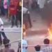 Magic Goes Wrong As Man Using Fire Magic Tricks To Entertain Crowd Got Burnt [VIDEO]