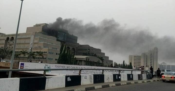 BREAKING: Early Morning Fire Rages At Federal Ministry Of Finance, Abuja