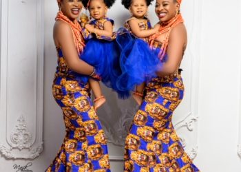 Reign and Rema poses with their favorite friends – Aneke twins