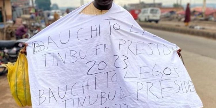 2023: 51-year-old treks from Bauchi to Lagos to celebrate Tinubu