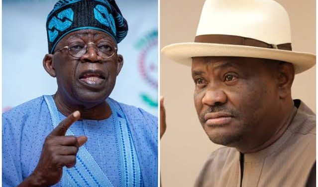 JUST IN: Gov Wike Meets Tinubu In France