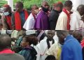 Muslim-Muslim Ticket: Confusion As Coalition Of Bishops, Pastors Storm Shettima’s Unveiling As Tinubu’s Running Mate [PHOTOS]