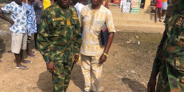 Naval Outpost Onitsha reached out to Internally Displaced People in Ogbaru LGA area of Anambra state