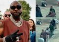 World Cup: Watch Moment Davido Arrived In Qatar With Blanket Bearing Ifeanyi’s Face [VIDEO]