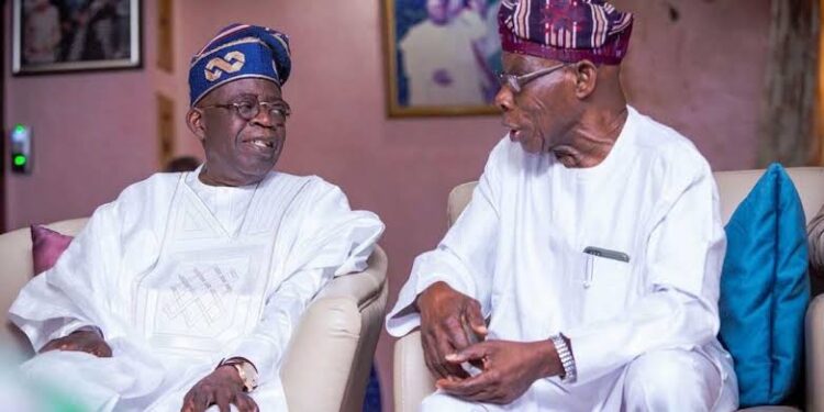 See Tinubu’s Reaction To Obasanjo’s Endorsement Of Peter Obi
