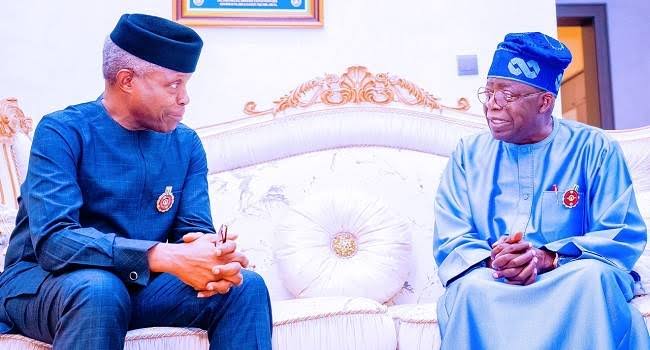 2023 Presidency: Osinbajo Set To Attend Tinubu’s Rally For The First Time