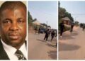 Fear Of Unknown Gunmen: Billionaire, Emeka Offor visits village with large number of armed policemen, Soldiers and private security personnel [VIDEO]