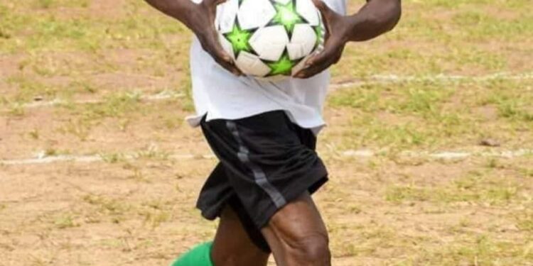 See Moment 85-year-old Obasanjo Dazzles Audience With Football Skill At BBHS Anniversary Match [PHOTOS+VIDEO]