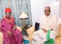 President Buhari Receives Oba Of Benin In State House, Abuja [PHOTOS]