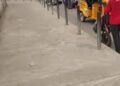 VIRAL VIDEO: Police Officers Seen Brutally Assaulting A Bikeman With Iron Rod In Lagos