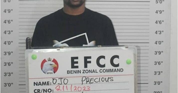 $268,000 Fraud: EFCC Arrests Yahoo Boy At His Luxury Hotel in Oghara, Delta State [PHOTOS]
