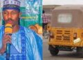 See Moment Sokoto Governor Disguised As A Tricycle Rider To Visit State Specialist Hospital [VIDEO]