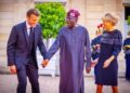 Moment President Macron, Wife Welcomed Tinubu To Palais Brongiart [PHOTOS+VIDEO]
