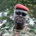 See Viral Video Of Interim President Of Guinea, Mamady Doumbouya Walking Down A Street With His Security Details