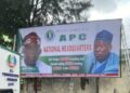 Ganduje’s Billboards Spotted At APC National HQ Amid Chairmanship Rumor [PHOTOS]