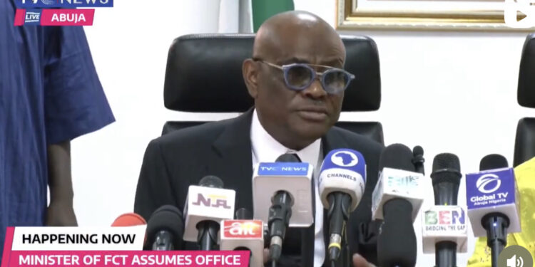 VIDEO: “People who are distorting the master plan of Abuja, your houses will go down” — Nyesom Wike, Minister of FCT