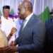 PHOTOS: Moment Obaseki, Oshiomhole Embraced Each other At A Public Event In Edo
