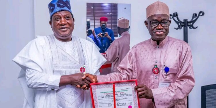Tinubu’s Minister Set To Resign, Receives Certificate of Return For Senatorial Position [PHOTOS]