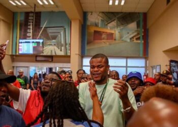 See Moment Chippa United welcomed Stanley Nwabali [PHOTOS]