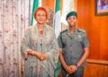 First Lady Celebrates Pioneer Nigerian Female Graduate Of UK Military Academy [PHOTOS]
