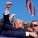 PHOTOS: Donald Trump whisked off stage with blood stains in Pennsylvania after gunshots heard in crowd