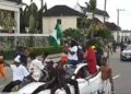 #EndBadGovernanceInNigeria: Watch Moment protesters storm Wike’s private residence in Port Harcourt [VIDEO]