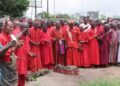 Ayelala, Sango Priests lay curse on burglars of yet-to-be commissioned police station in Edo