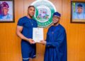 PHOTOS: Dapo Abiodun hosts Anthony Joshua, names him ‘Ogun sports ambassador’
