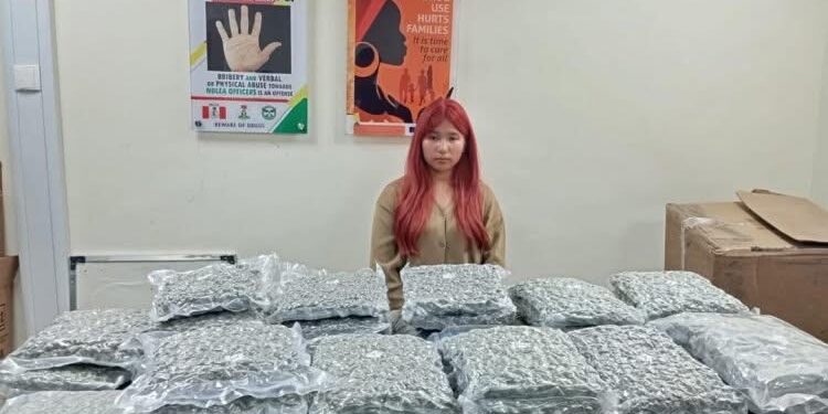 NDLEA arrests 24-year-old Thai woman with 46kg of cannabis at Lagos airport [PHOTOS]