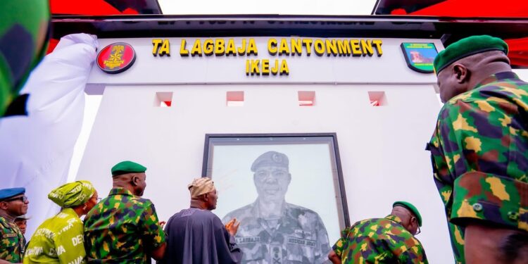 Nigeria Army renames Ikeja cantonment after Taoreed Lagbaja [PHOTOS]