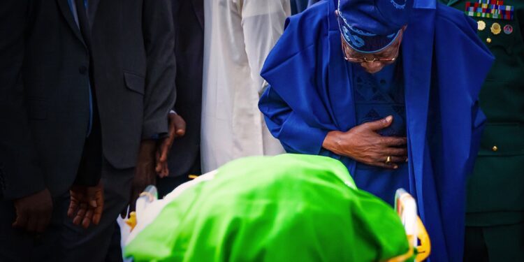 PHOTOS: Tinubu, Shettima, Dignitaries bid farewell as former president buhari laid to rest in Daura