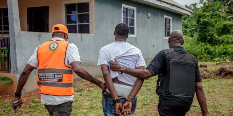 Edo Anti-cultism War Records More Successes, Nine Suspected Cultists Arrested [PHOTOS]