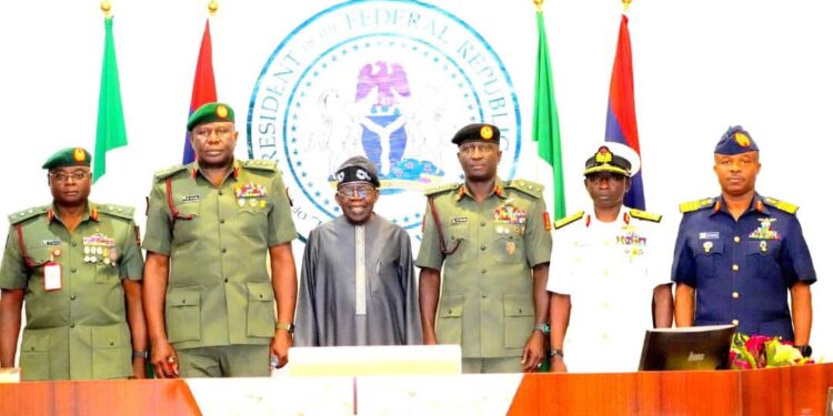 No More Excuses: Tinubu Orders Service Chiefs To Crush Terrorists, Bandits