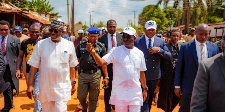 Jubilant Crowds Hail Gov. Okpebholo’s Anniversary Tour, as He Inspects Landmark Projects Across Edo [PHOTOS]