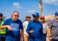 Edo: Okpebholo Steps Up Urban Renewal, Makes Surprise Inspection at Ramat Park Flyover, Flood Control Projects [PHOTOS]