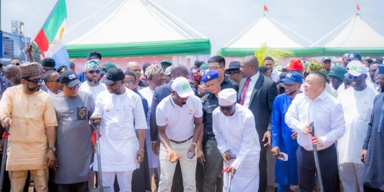 Okpebholo Preforms Ground Breaking for 100MW Power Plant, LNG Facility in Edo, Promises Jobs, Industrial Growth