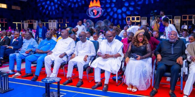 Gov. Okpebholo, Igbinedion, others grace late Esther Idahosa thanksgiving service [PHOTOS]